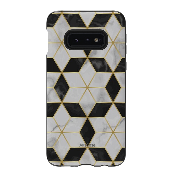 Galaxy S10e StrongFit Luxury Geometry by ArtsCase