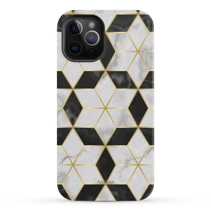 iPhone 12 Pro Max StrongFit Luxury Geometry by ArtsCase