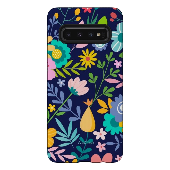 Galaxy S10 StrongFit Fresh flowers by ArtsCase