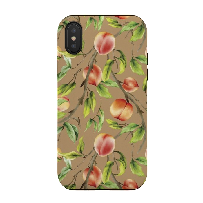 iPhone Xs / X StrongFit Peaches on the tree by Bledi