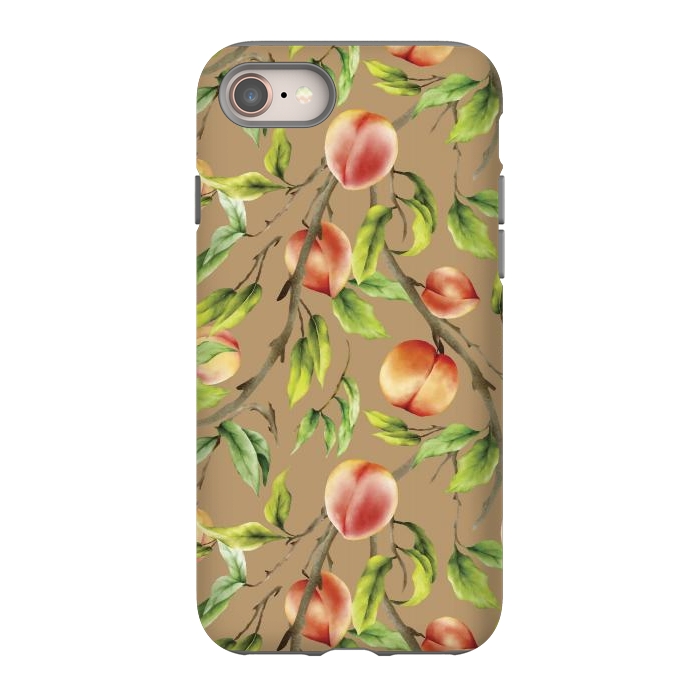 iPhone 8 StrongFit Peaches on the tree by Bledi