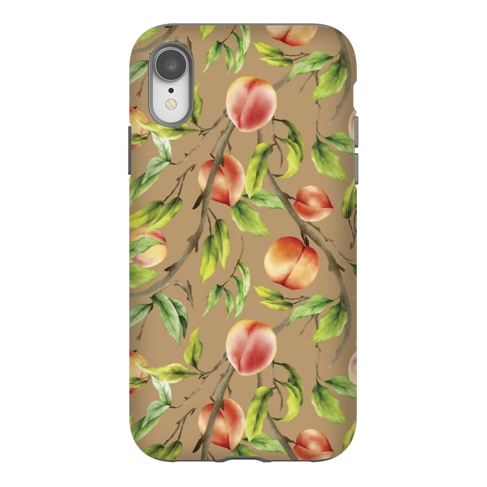 iPhone Xr StrongFit Peaches on the tree by Bledi