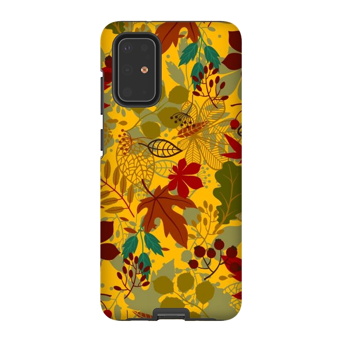 Galaxy S20 Plus StrongFit Leaves In Earth Tones Fall by ArtsCase