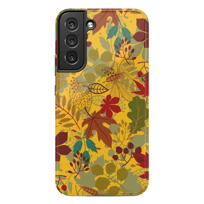 Galaxy S22 plus StrongFit Leaves In Earth Tones Fall by ArtsCase