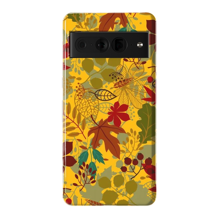 Pixel 7 Pro StrongFit Leaves In Earth Tones Fall by ArtsCase