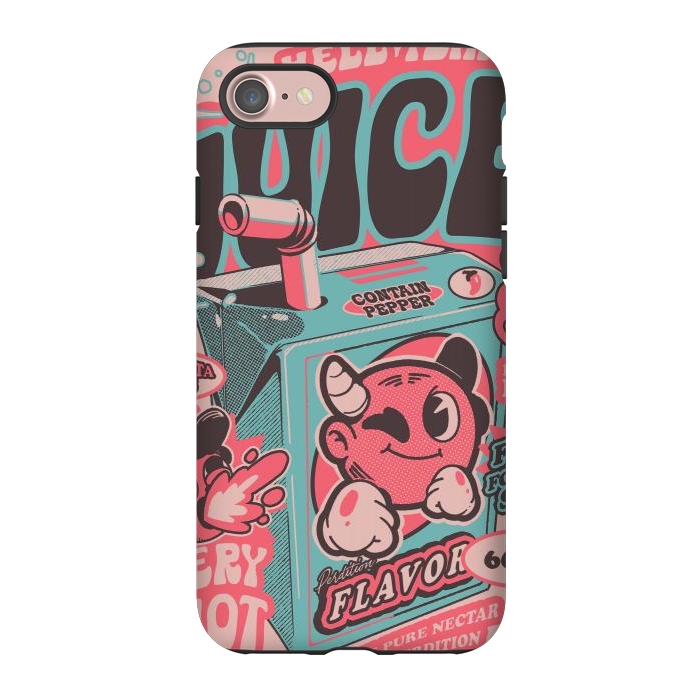 iPhone 7 StrongFit Pink - Hell Yeah Juice  by Ilustrata