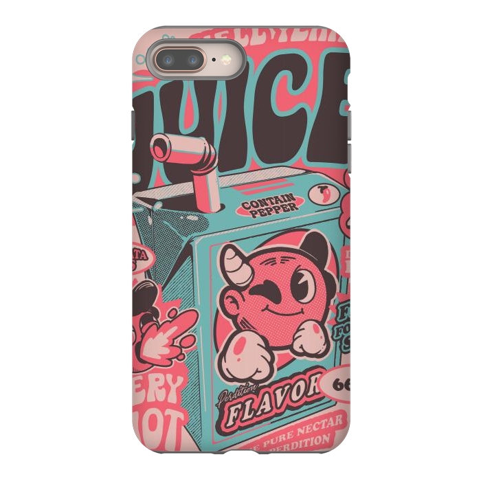 iPhone 7 plus StrongFit Pink - Hell Yeah Juice  by Ilustrata