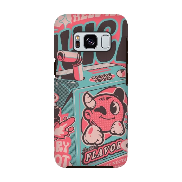 Galaxy S8 StrongFit Pink - Hell Yeah Juice  by Ilustrata
