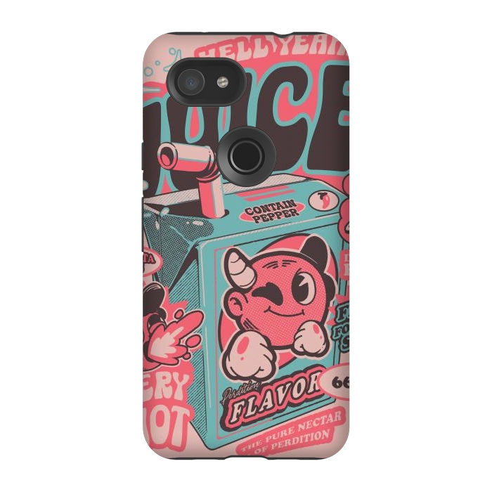 Pixel 3A StrongFit Pink - Hell Yeah Juice  by Ilustrata