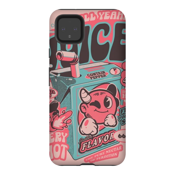Pixel 4XL StrongFit Pink - Hell Yeah Juice  by Ilustrata