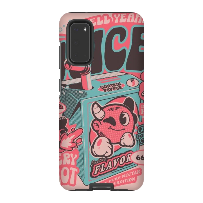 Galaxy S20 StrongFit Pink - Hell Yeah Juice  by Ilustrata