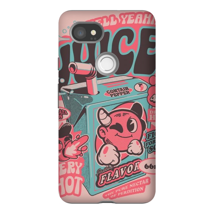 Pixel 2XL StrongFit Pink - Hell Yeah Juice  by Ilustrata