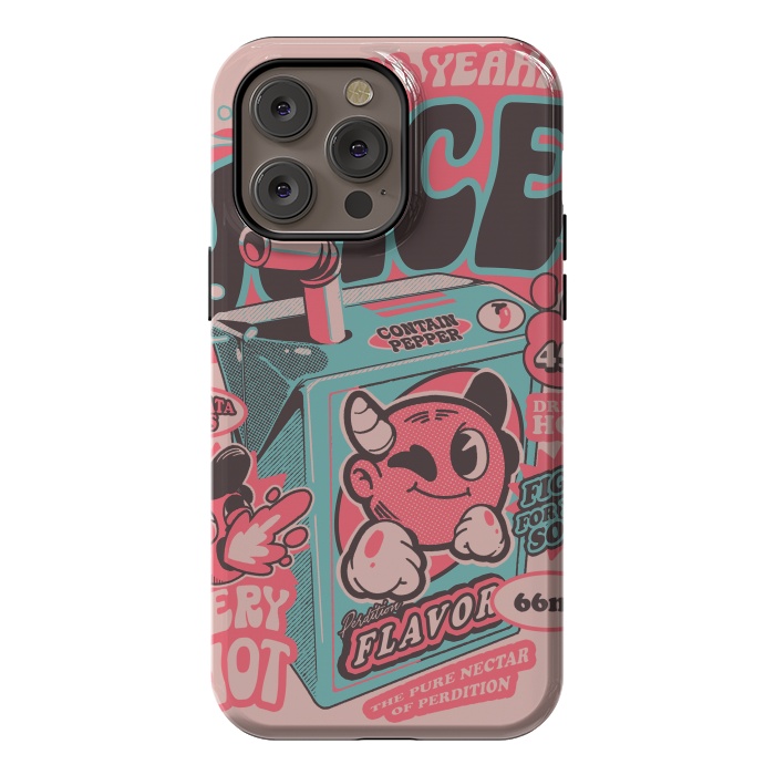 iPhone 14 Pro max StrongFit Pink - Hell Yeah Juice  by Ilustrata