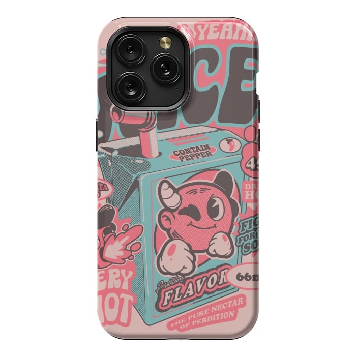 iPhone 15 Pro Max StrongFit Pink - Hell Yeah Juice  by Ilustrata