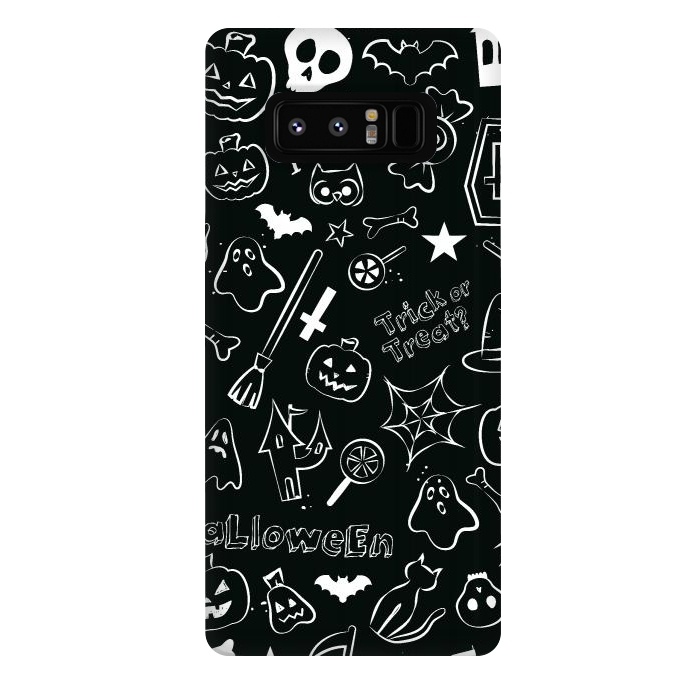Galaxy Note 8 StrongFit Halloween Pattern by Bledi