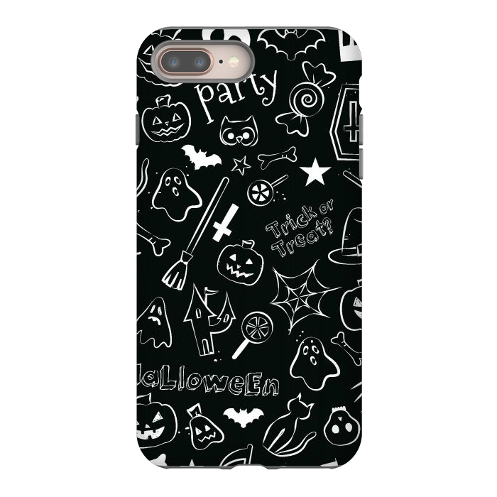 iPhone 8 plus StrongFit Halloween Pattern by Bledi