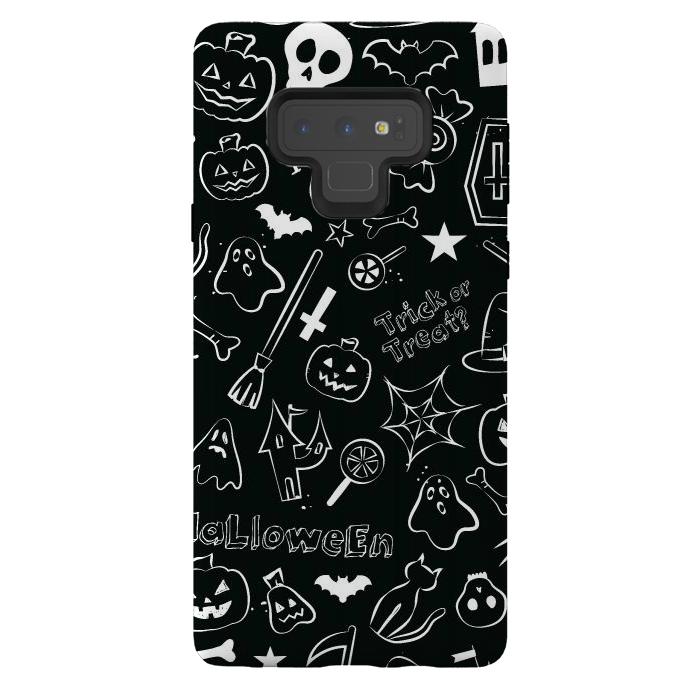 Galaxy Note 9 StrongFit Halloween Pattern by Bledi