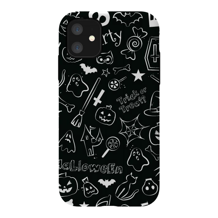 iPhone 11 StrongFit Halloween Pattern by Bledi
