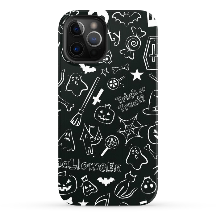 iPhone 12 Pro StrongFit Halloween Pattern by Bledi