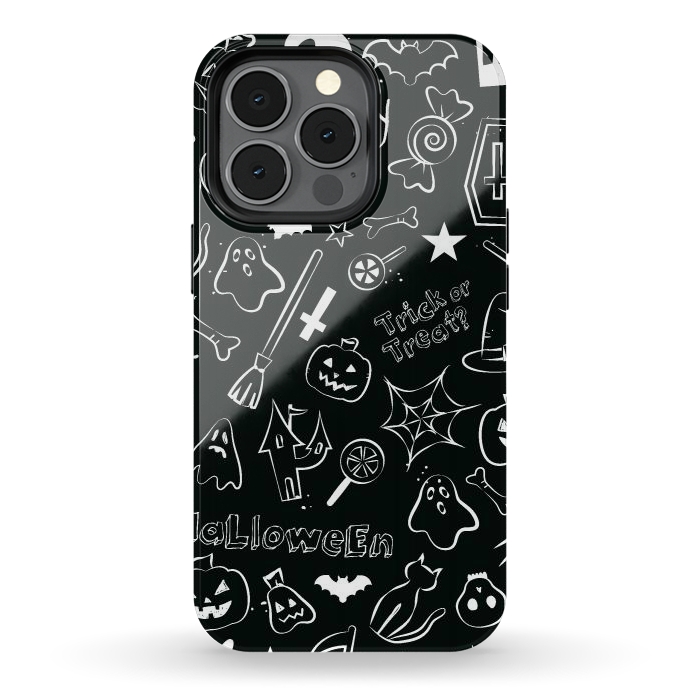 iPhone 13 pro StrongFit Halloween Pattern by Bledi
