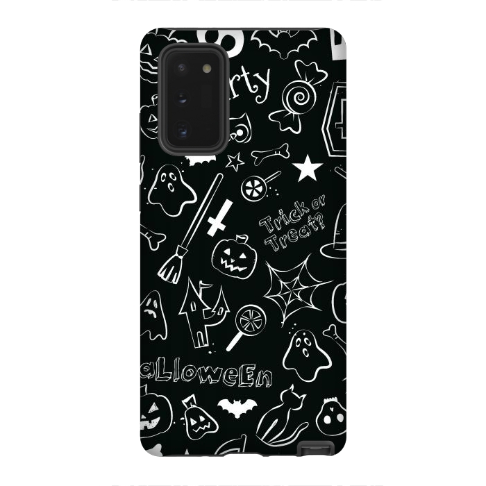 Galaxy Note 20 StrongFit Halloween Pattern by Bledi