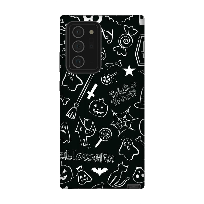 Galaxy Note 20 Ultra StrongFit Halloween Pattern by Bledi