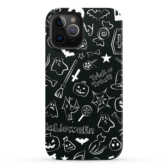 iPhone 12 Pro Max StrongFit Halloween Pattern by Bledi