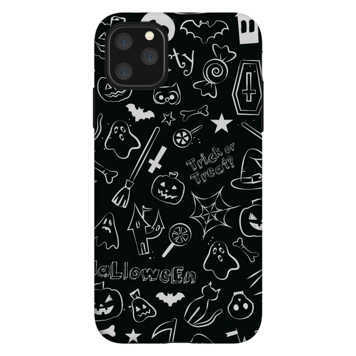 iPhone 11 Pro Max StrongFit Halloween Pattern by Bledi