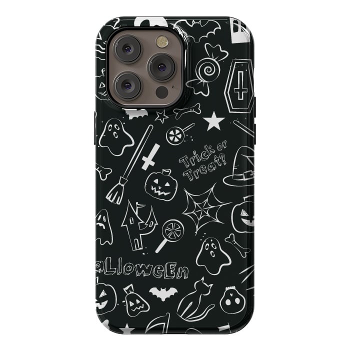 iPhone 14 Pro max StrongFit Halloween Pattern by Bledi