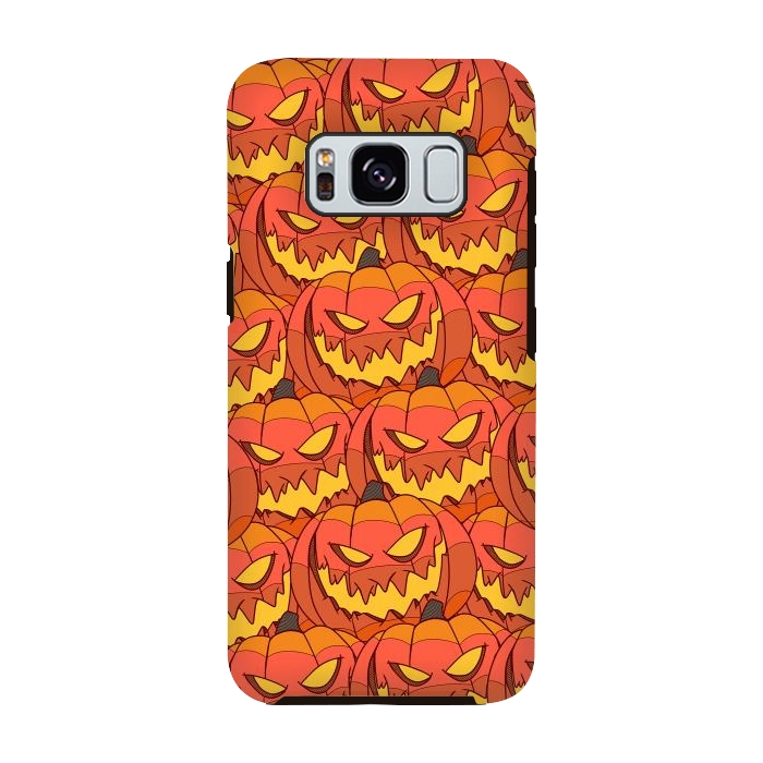 Galaxy S8 StrongFit Halloween pumpkin carvings by Steve Wade (Swade)