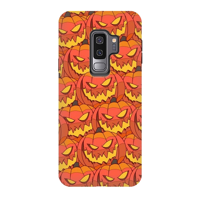 Galaxy S9 plus StrongFit Halloween pumpkin carvings by Steve Wade (Swade)