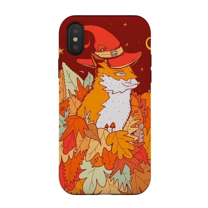 iPhone Xs / X StrongFit The wizard fox by Steve Wade (Swade)