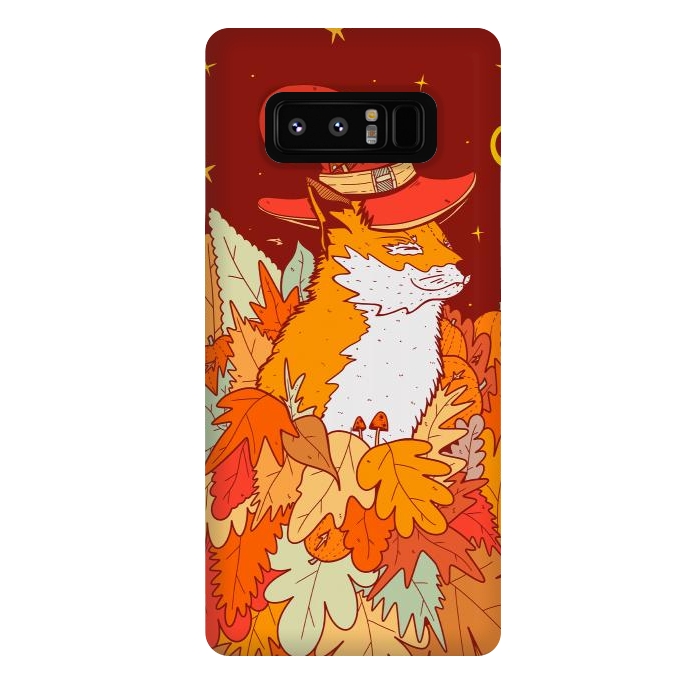 Galaxy Note 8 StrongFit The wizard fox by Steve Wade (Swade)