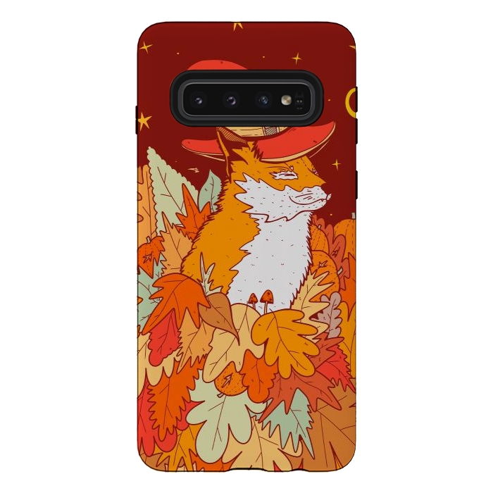 Galaxy S10 StrongFit The wizard fox by Steve Wade (Swade)