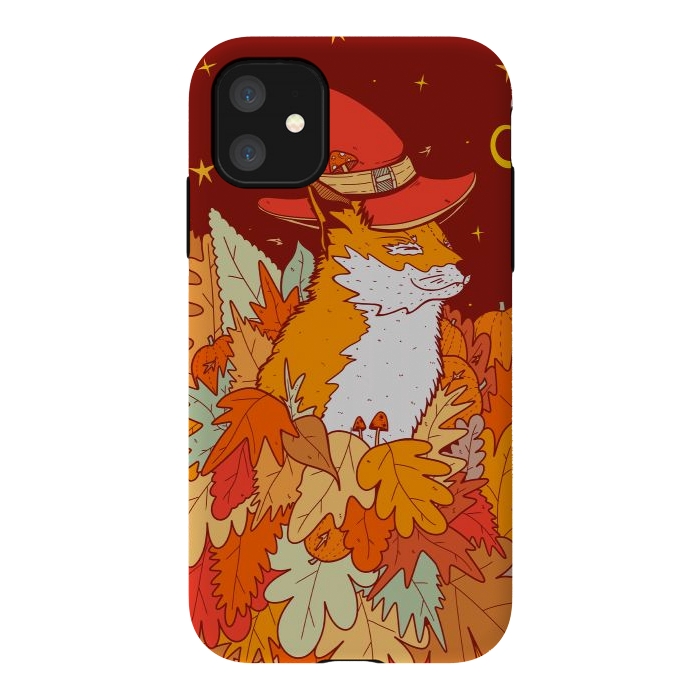 iPhone 11 StrongFit The wizard fox by Steve Wade (Swade)