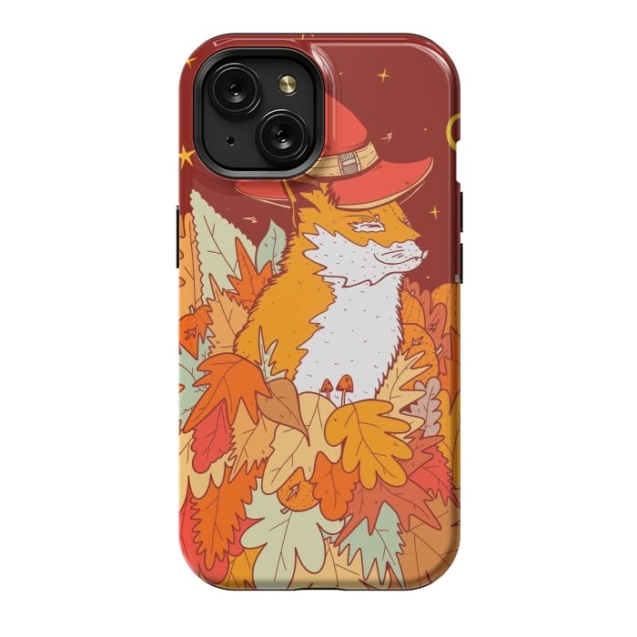 iPhone 15 StrongFit The wizard fox by Steve Wade (Swade)