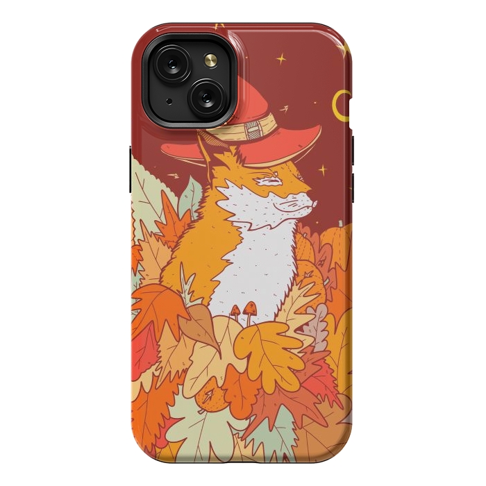 iPhone 15 Plus StrongFit The wizard fox by Steve Wade (Swade)