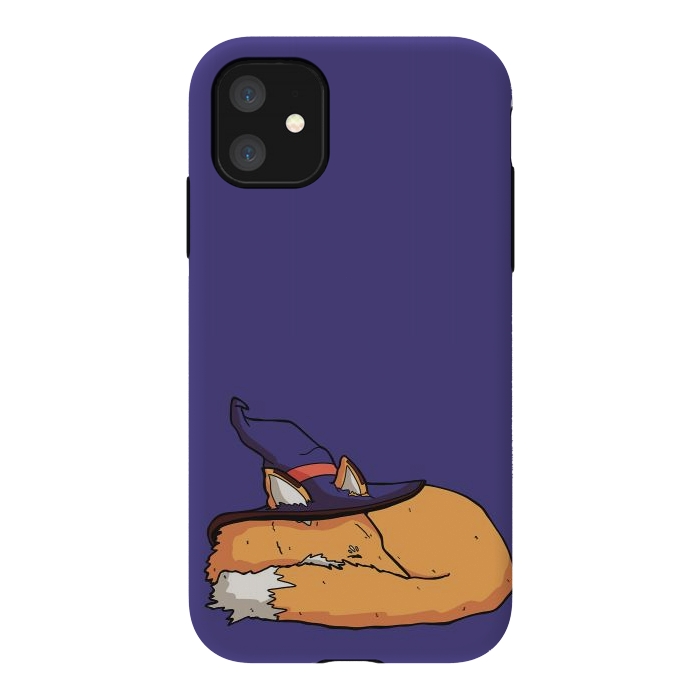 iPhone 11 StrongFit The sleeping wizard's fox by Steve Wade (Swade)