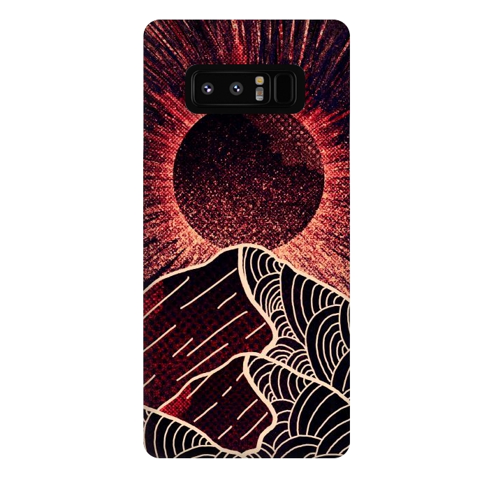 Galaxy Note 8 StrongFit The red sun burst by Steve Wade (Swade)