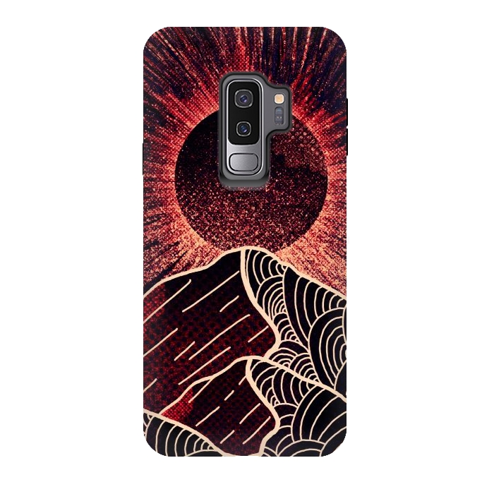 Galaxy S9 plus StrongFit The red sun burst by Steve Wade (Swade)