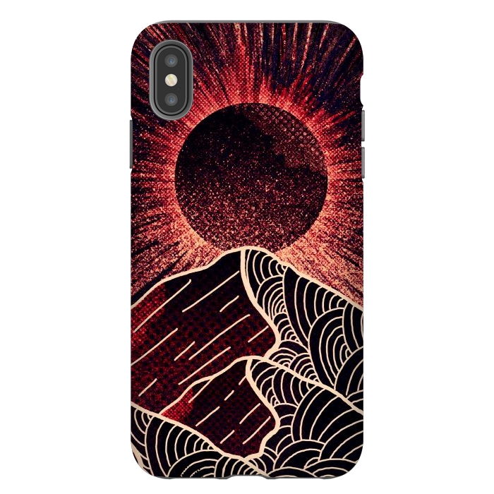 iPhone Xs Max StrongFit The red sun burst by Steve Wade (Swade)