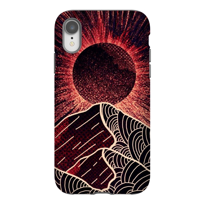 iPhone Xr StrongFit The red sun burst by Steve Wade (Swade)