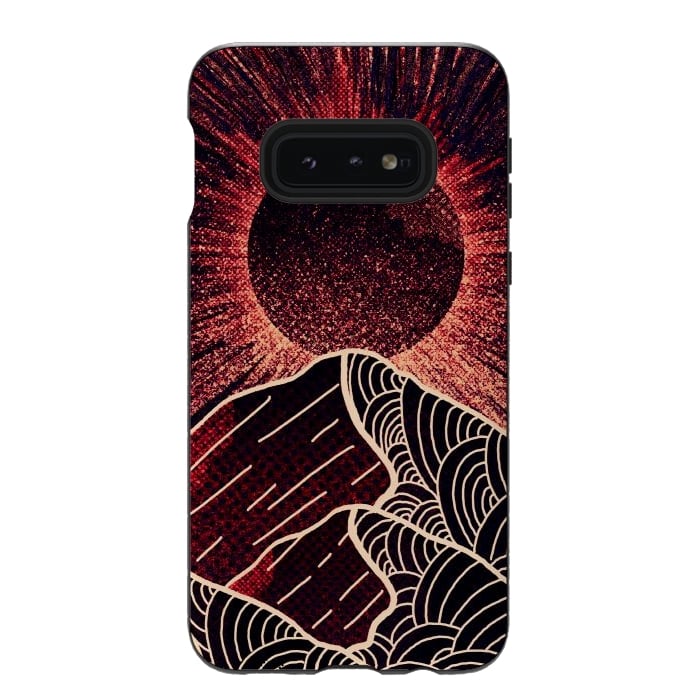 Galaxy S10e StrongFit The red sun burst by Steve Wade (Swade)