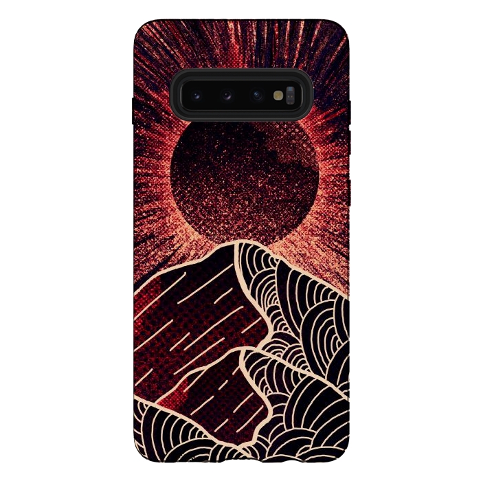 Galaxy S10 plus StrongFit The red sun burst by Steve Wade (Swade)