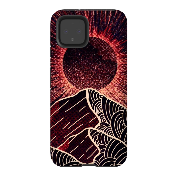 Pixel 4 StrongFit The red sun burst by Steve Wade (Swade)