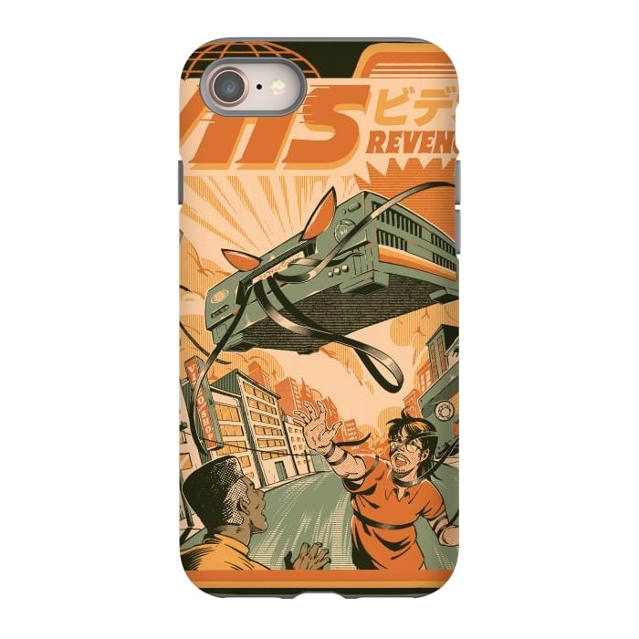 iPhone SE StrongFit VHS Revenge by Ilustrata