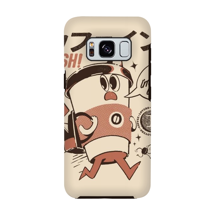 Galaxy S8 StrongFit I'm so Latte! - Cream by Ilustrata