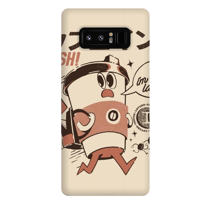 Galaxy Note 8 StrongFit I'm so Latte! - Cream by Ilustrata