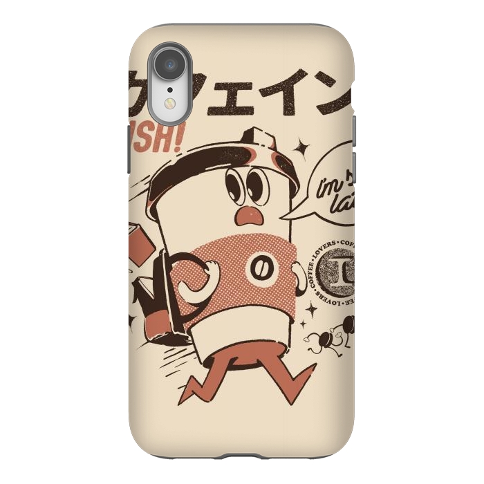 iPhone Xr StrongFit I'm so Latte! - Cream by Ilustrata