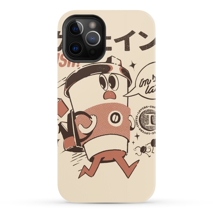 iPhone 12 Pro StrongFit I'm so Latte! - Cream by Ilustrata